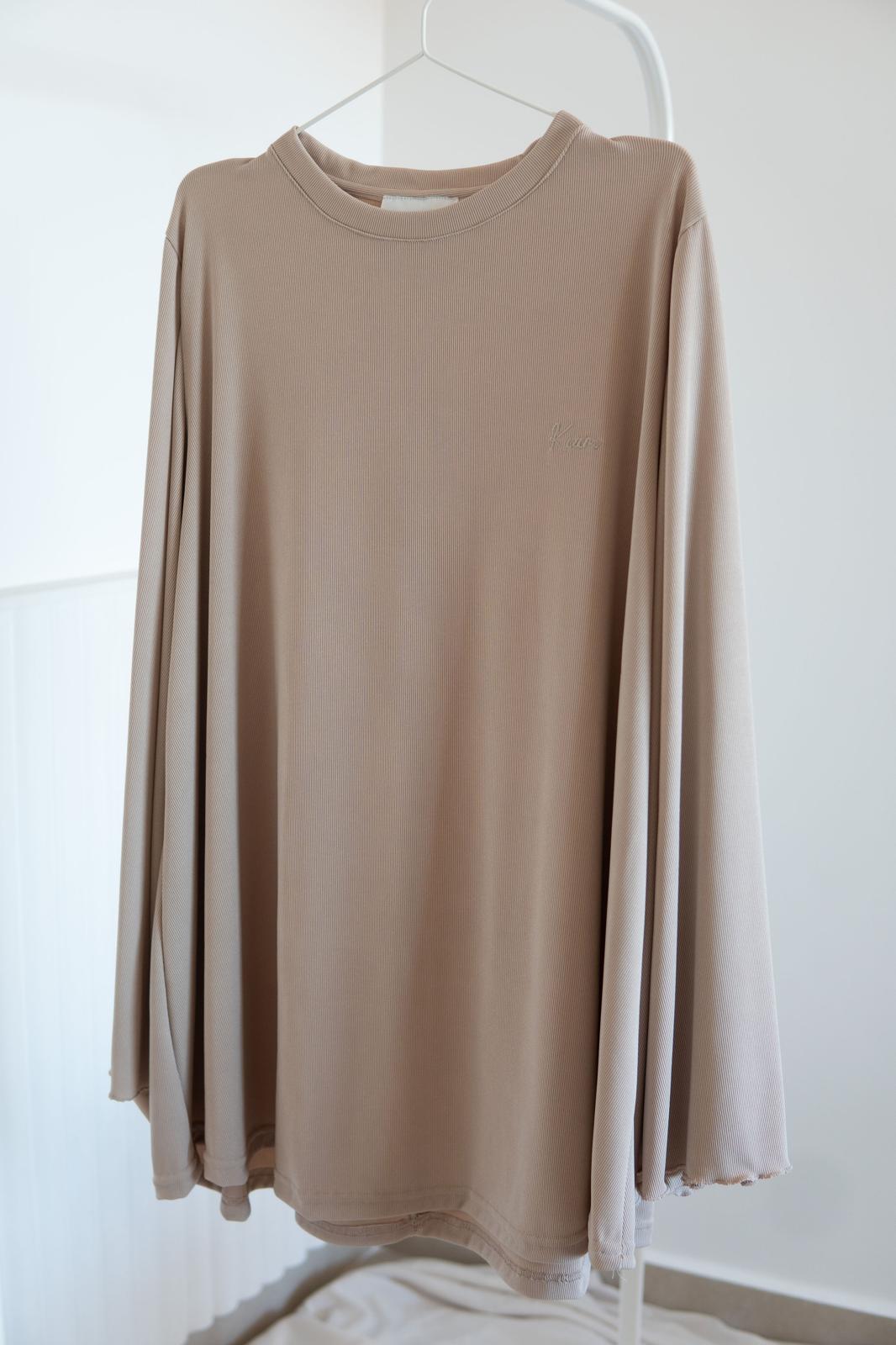TEE-SHIRT LALLA MANCHE LONGUE BEIGE