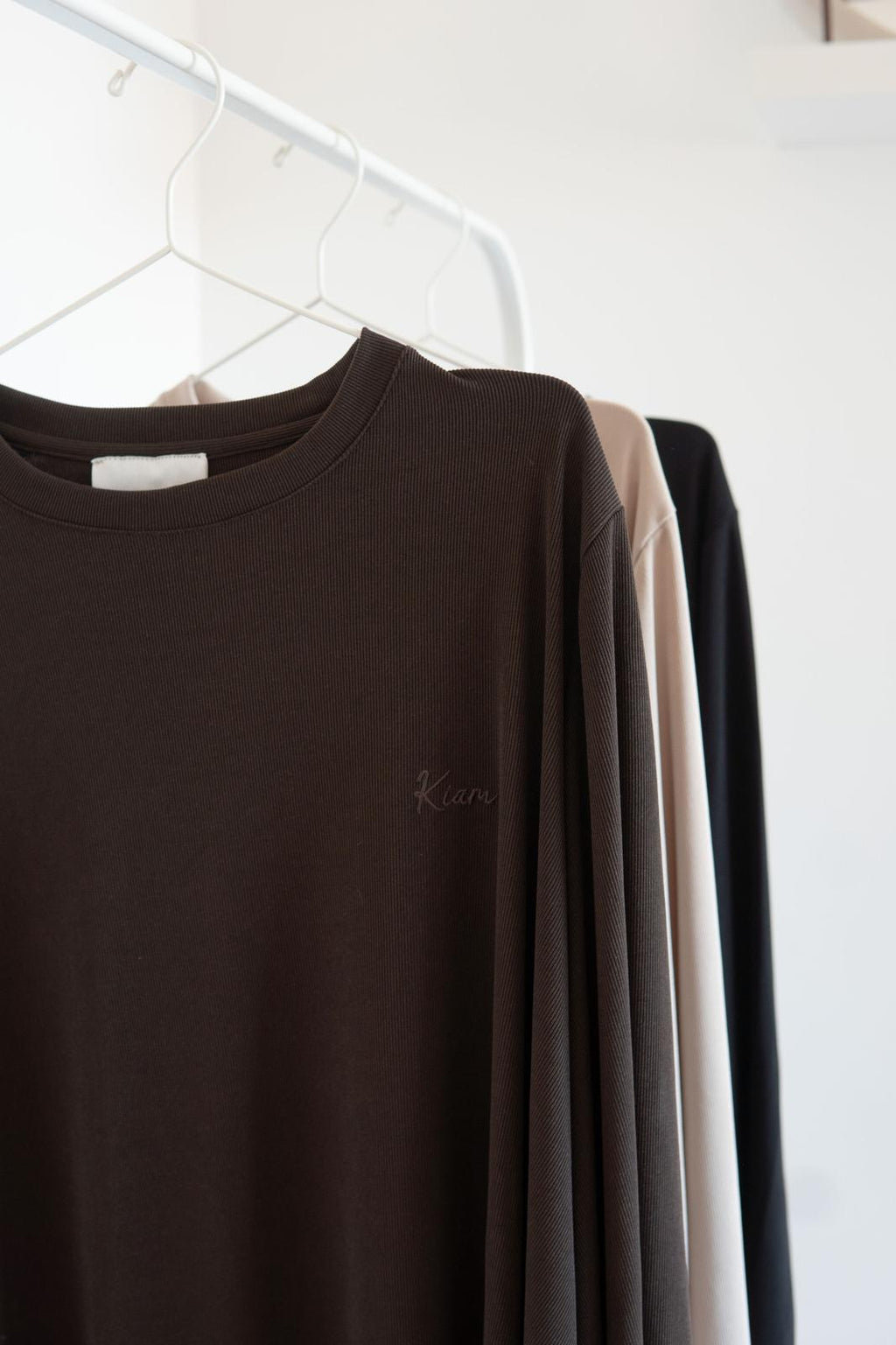 TEE-SHIRT LALLA MANCHE LONGUE MARRON