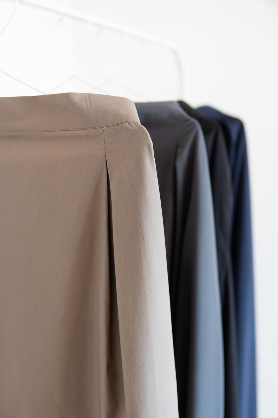 JUPE AYLA TAUPE (avec poches)